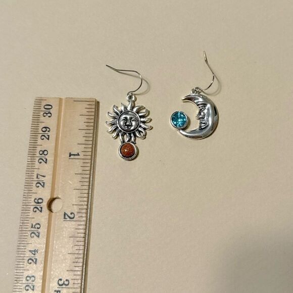 Boho moon earrings N769 - Picture 4 of 5